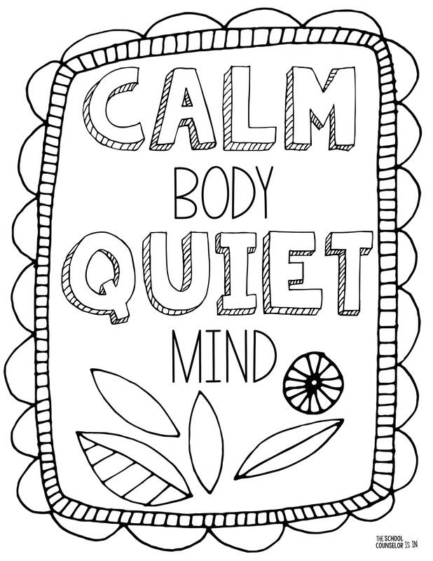 Mindfulness Coloring Pages SUNRISE ELEMENTARY SCHOOL