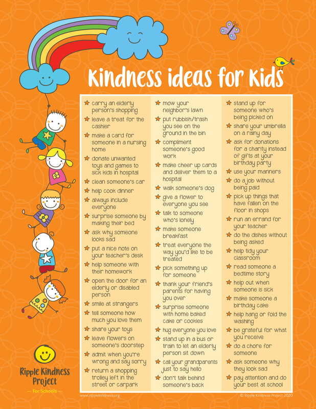 Acts of Kindness for Kids - SUNRISE ELEMENTARY SCHOOL